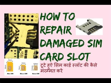 how to repair damaged sim card|How to Fix a Damaged Sim Card in Only simple 2 Steps (2023) .